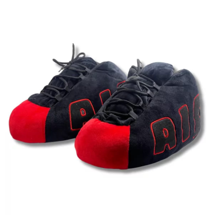 AIRSLICK - Chaussons Sneakers AIR Noir et Rouge