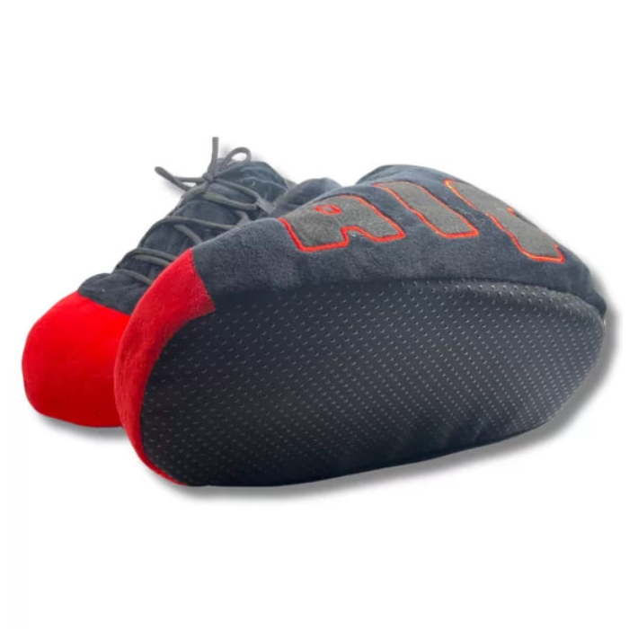 AIRSLICK - Chaussons Sneakers AIR Noir et Rouge