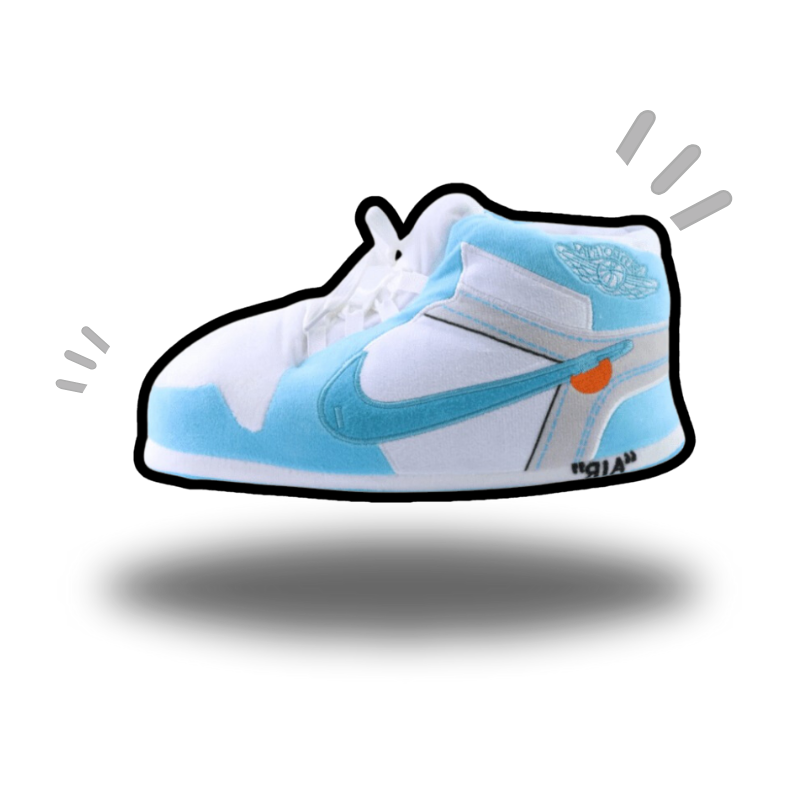 AIRSLICK - Chaussons Sneakers AJ1 X Off-White Bleu