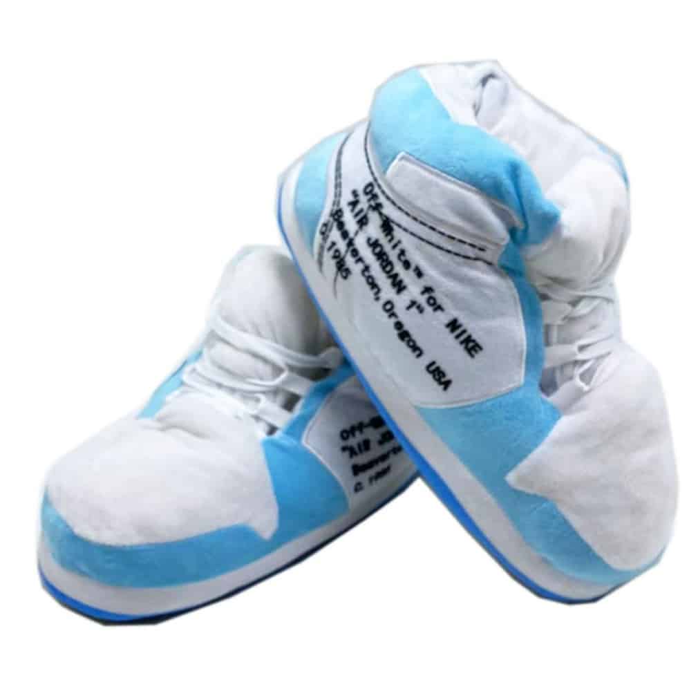 AIRSLICK - Chaussons Sneakers AJ1 X Off-White Bleu