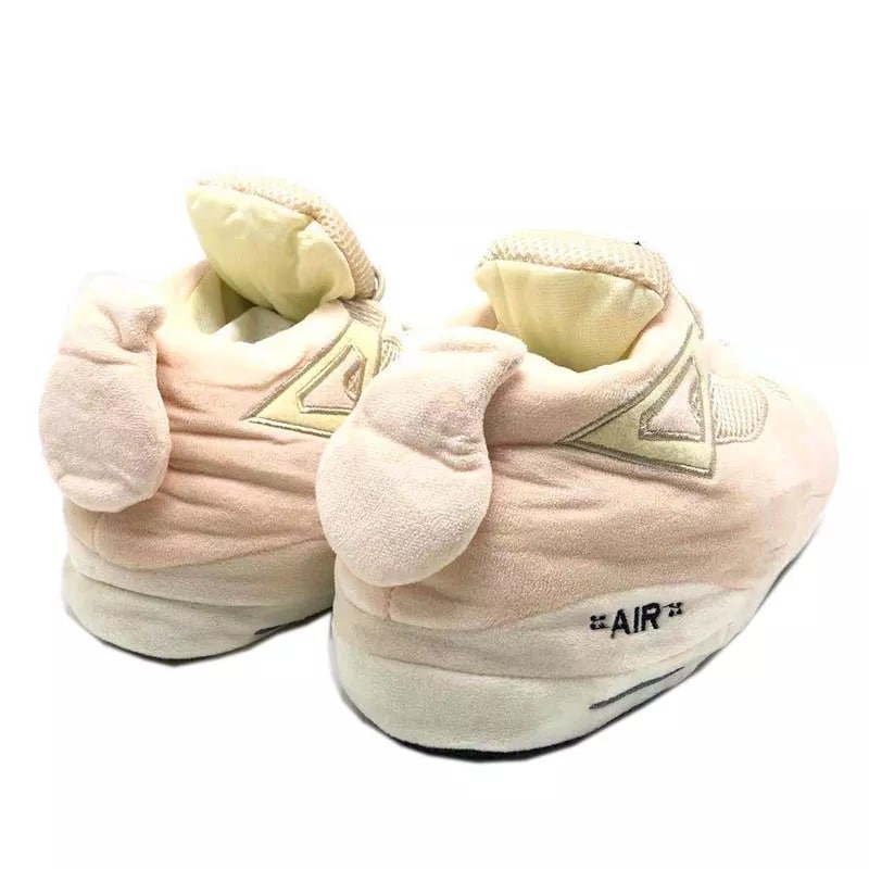 AIRSLICK - Chaussons Sneakers AJ4 Off-White Rose