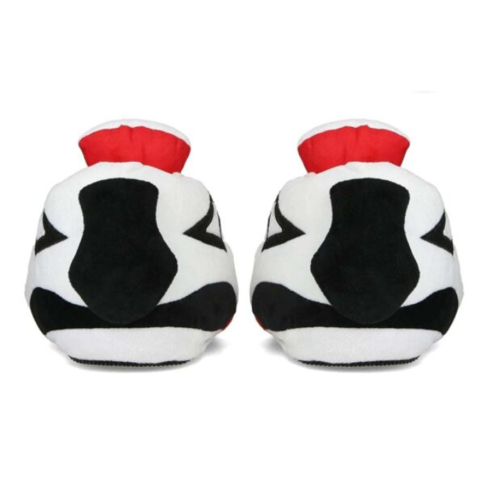 AIRSLICK - Chaussons Sneakers Jordan AJ4 Blanc et Rouge