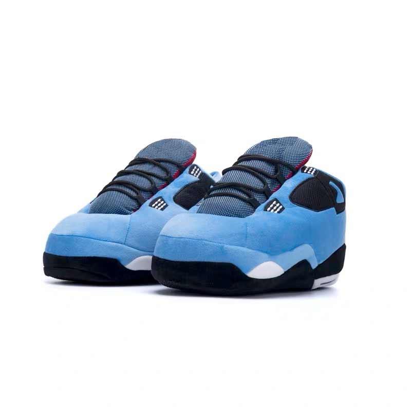 AIRSLICK - Chaussons Sneakers Jordan AJ4 Bleu