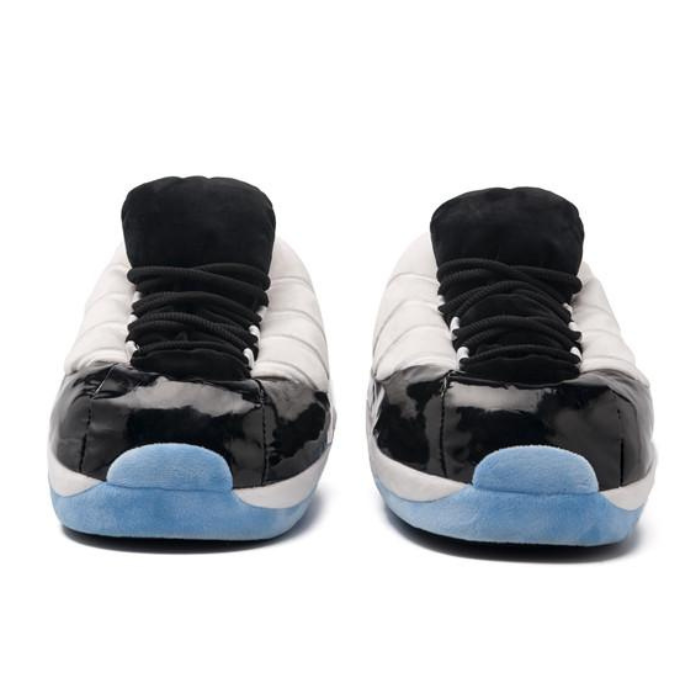 AIRSLICK - Chaussons Sneakers Jordan AJ4 Concord Noir et Bleu