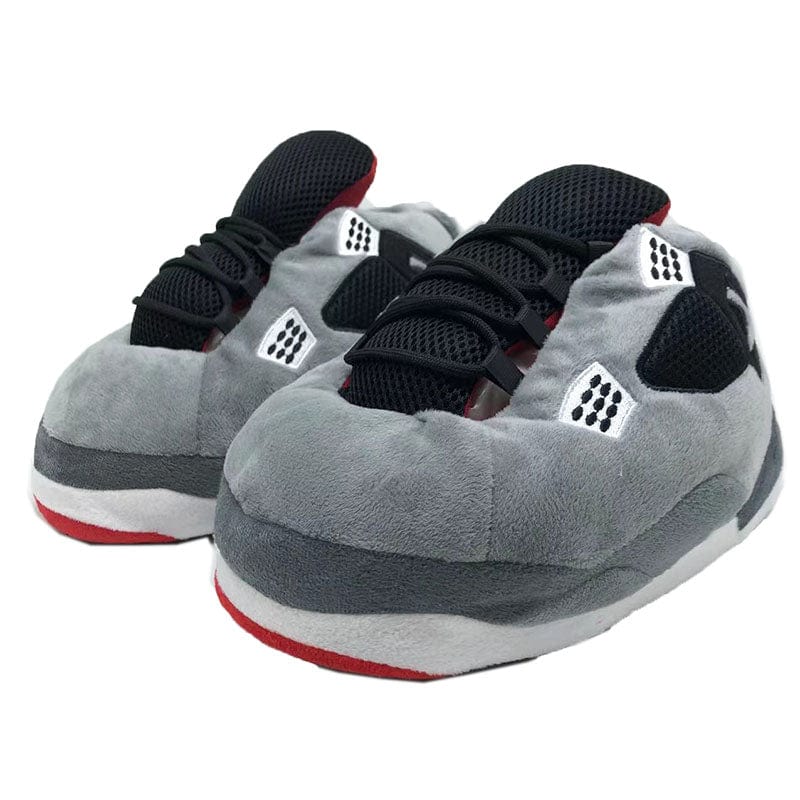 AIRSLICK - Chaussons Sneakers Jordan AJ4 Gris