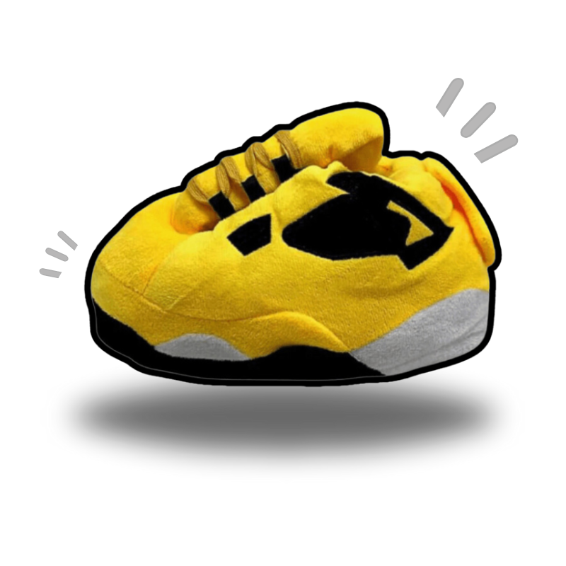 AIRSLICK - Chaussons Sneakers Jordan AJ4 Jaune