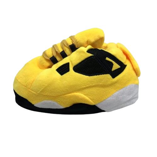 AIRSLICK - Chaussons Sneakers Jordan AJ4 Jaune