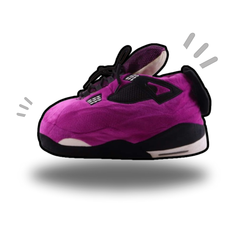 AIRSLICK - Chaussons Sneakers Jordan AJ4 Violet