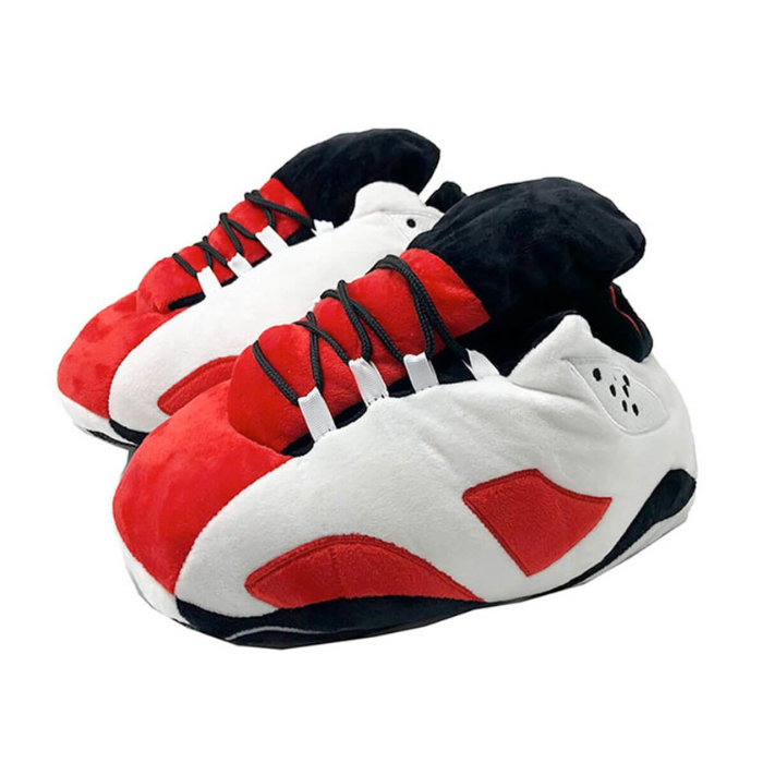 AIRSLICK - Chaussons Sneakers Jordan AJ6 Rouge et Blanc