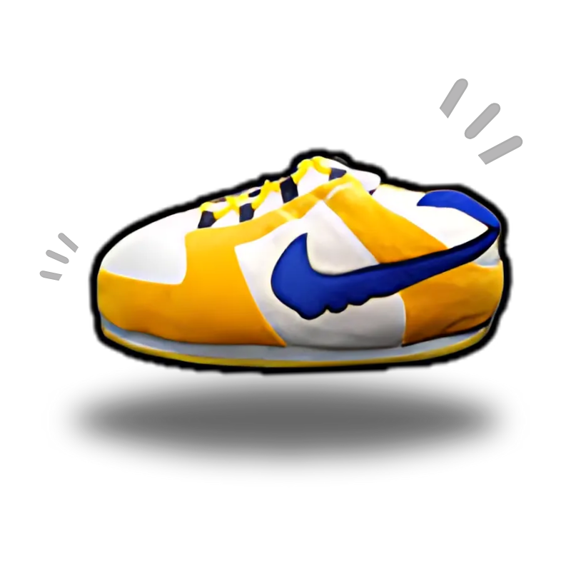 AIRSLICK - Chaussons Sneakers Nike Dunk Low Jaune