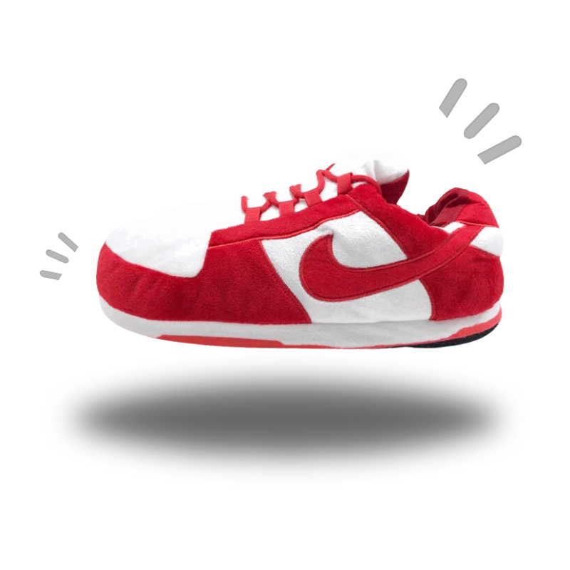 AIRSLICK - Chaussons Sneakers Nike Dunk Low Rouge