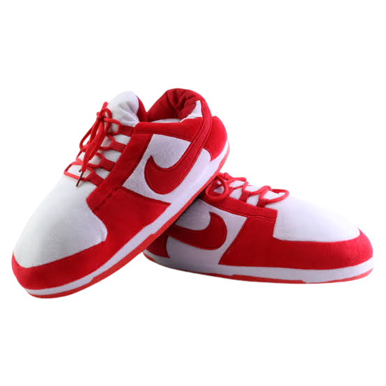 AIRSLICK - Chaussons Sneakers Nike Dunk Low Rouge