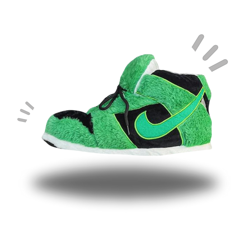 AIRSLICK - Chaussons Sneakers Nike Noir et Vert