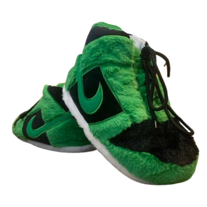 AIRSLICK - Chaussons Sneakers Nike Noir et Vert