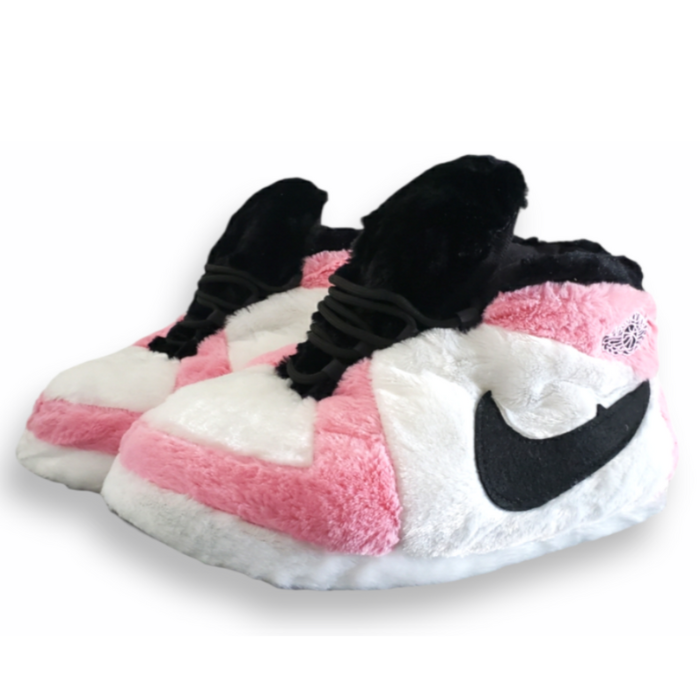 AIRSLICK - Chaussons Sneakers Nike Rose et blanc