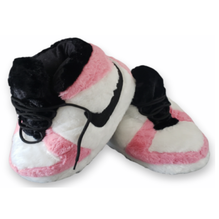 AIRSLICK - Chaussons Sneakers Nike Rose et blanc