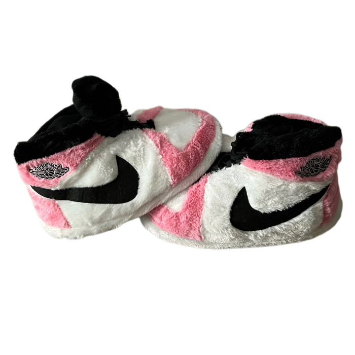 AIRSLICK - Chaussons Sneakers Nike Rose et blanc