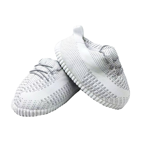 AIRSLICK - Chaussons Sneakers Yeezy Flashy Blanc