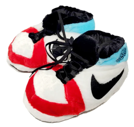 Chaussons sneakers Nike pour femme, design moderne et élégant en bleu, blanc et rouge, vue de face