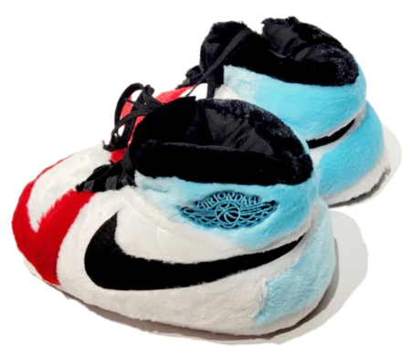 Chaussons sneakers Nike bleu, blanc et rouge pour homme, confortables et stylés, vue de face